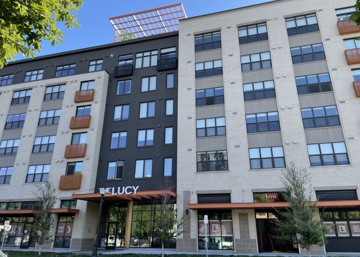 Window Treatments for The Lucy / Thomas Logan Apartments provided by BOISE SHADE COMPANY.